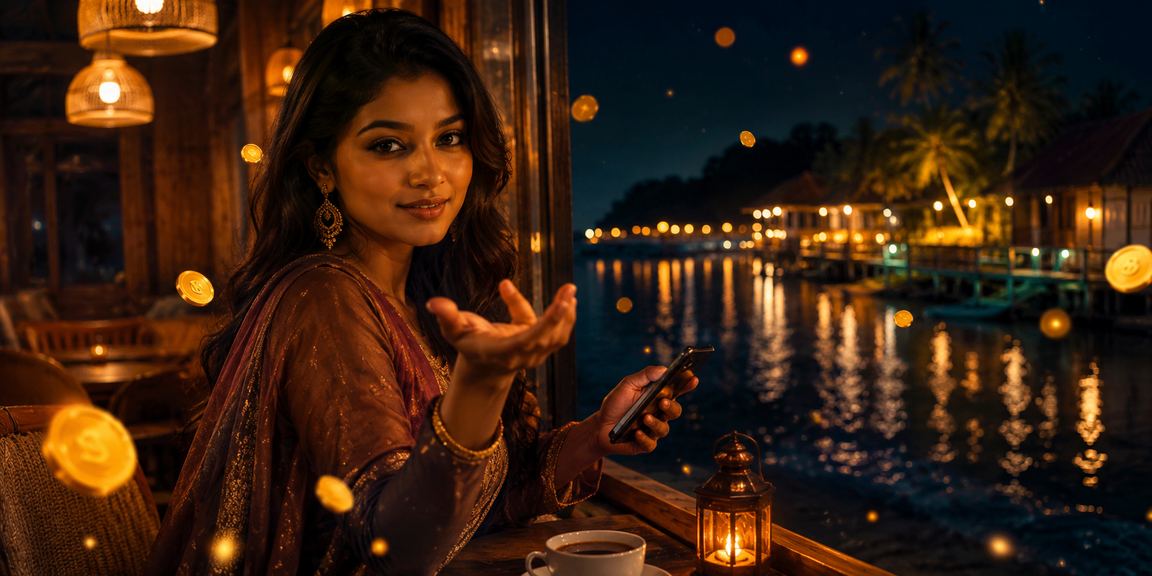 সেন্ট মার্টিনে মোবাইলে হাই রোলার পেমেন্ট করছেন একজন ব্যবহারকারী